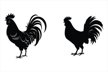 Chicken Silhouette Bundle, Hen Silhouette