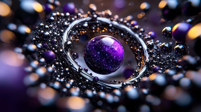 Multiverse theory illustration, parallel universes