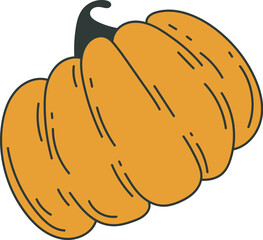 Hand Drawn Sketch Pumpkin