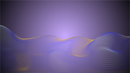 Beautiful abstract wave line technology background corporate concept