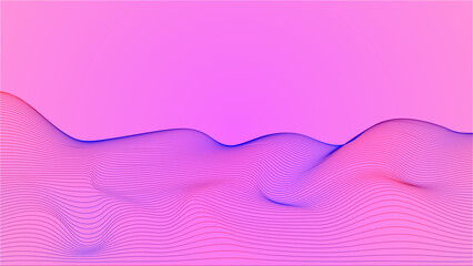 Beautiful abstract wave line technology background corporate concept