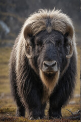 Fototapeta premium Majestic Musk Ox in Natural Habitat