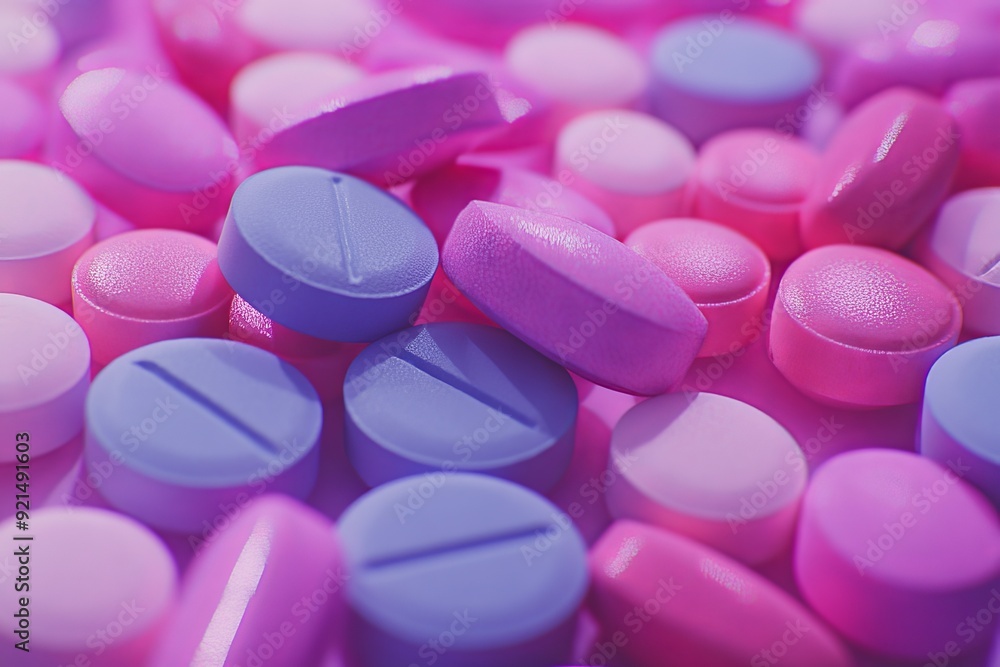 Aufkleber smart home concept built from pills showcasing the integration of health monitoring technologies in 