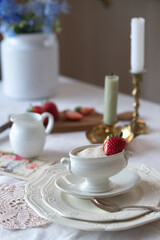 苺とヨーグルトのデザート