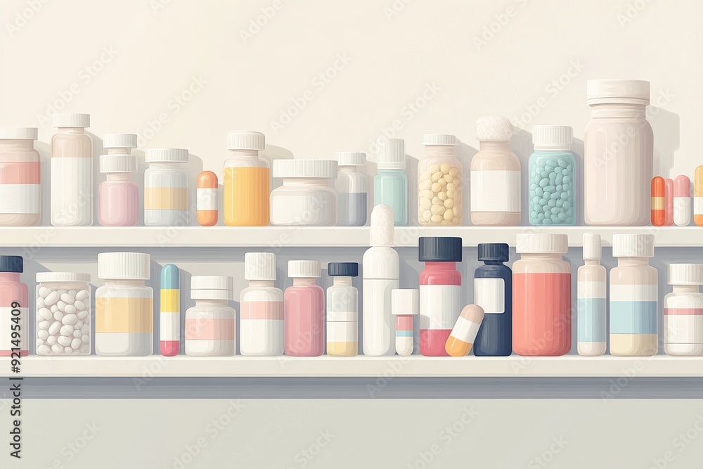 Poster exploding red capsule on a digital background metaphor for rapid innovation in pharmaceutical techno