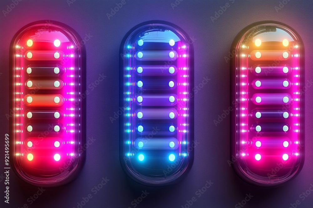 Poster digital representation of a dissolving capsule symbolizing the integration of technology in medicine