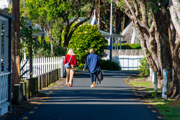 The Strand Pedestrian Alley in the Town of Russell - New Zealand