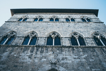 Naklejka premium Wall of old church