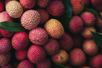 Kwai Mi Lychee fruit background