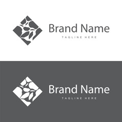 Stone Vector Logo, Stone Design Balance Milestone Vector Templet Symbol Illustration