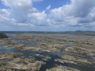 Rocks in Xingu river, Porcão region, Pará, Brazil