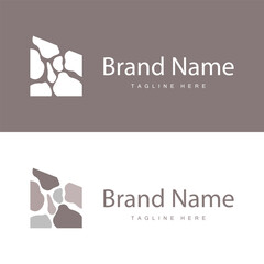 Stone Vector Logo, Stone Design Balance Milestone Vector Templet Symbol Illustration