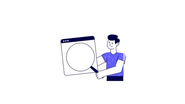 Website Error Animated Illustration