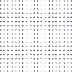 The dots, in separate groups of three and four, form a symmetrical pattern.