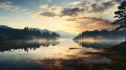 Obraz premium beautiful nature landscape panoramic photo