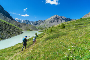 Fototapeta premium hiking in the mountains