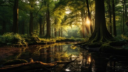 Fototapeta premium beautiful nature landscape panoramic photo