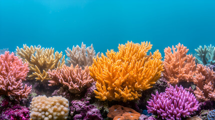 Vibrant Coral Reef - Perfect for Underwater Scenery and Nature Stock Photos