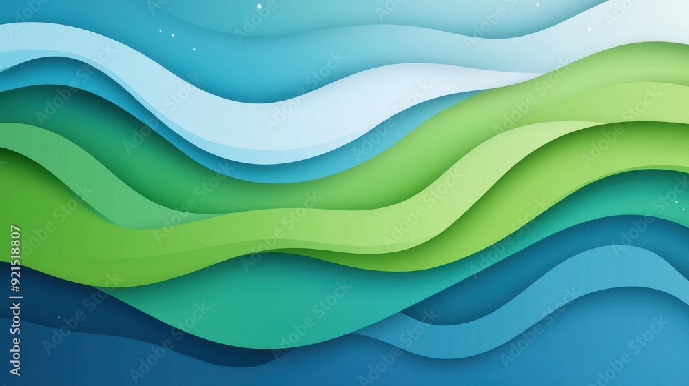 Canvas Prints A vibrant blue and green abstract backdrop, perfect for digital art, modern designs, and eyecatching visuals.