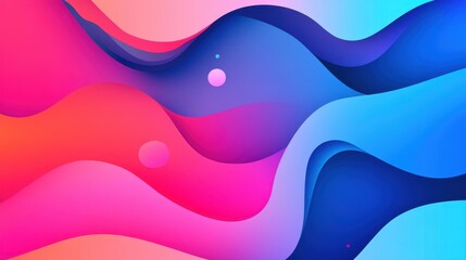 Fototapeta premium A vibrant blend of blue and pink creates an abstract background, embodying modern art with playful cartoon textures.