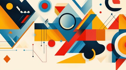 Obraz premium Vibrant abstract background filled with colorful triangles, creating a playful, modern look perfect for various designs.