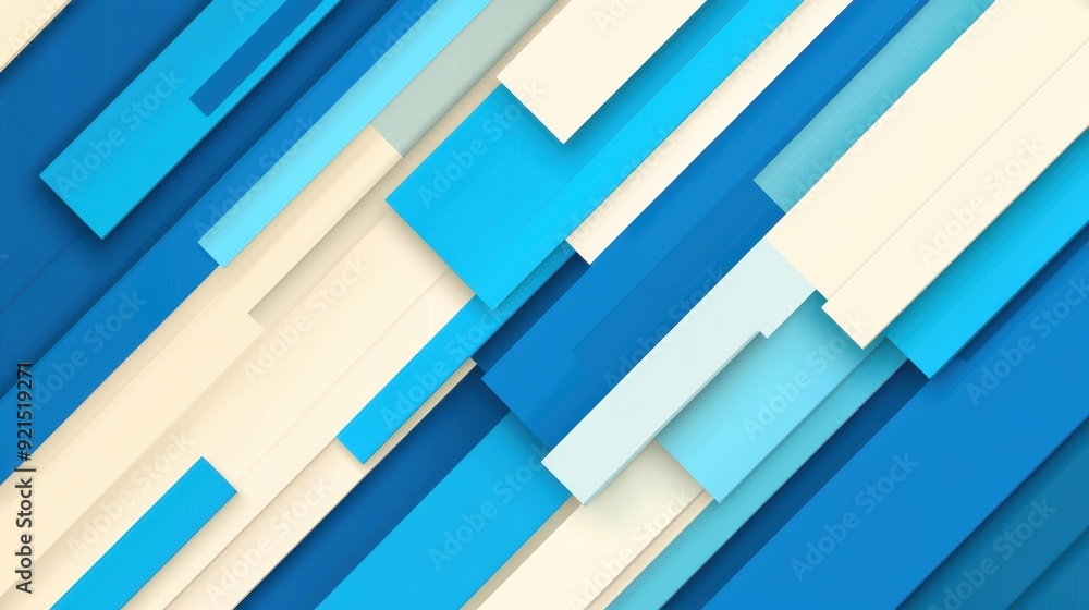 Poster explore a vibrant abstract blue vector background featuring dynamic diagonal stripes for a modern to