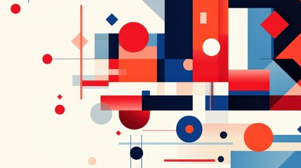 Explore a vibrant abstract geometric landscape, merging modern technology with a playful cartoonstyle illustration.