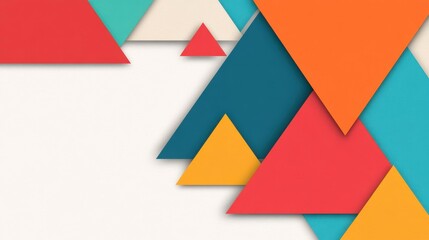 Explore a vibrant abstract geometric background with minimal triangles that bring a modern touch to your design aesthetic.