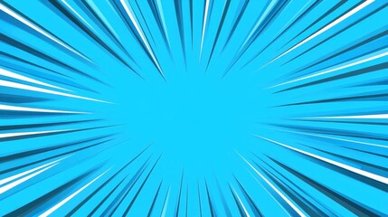 Fototapeta premium A modern comicstyle illustration featuring a zoom focus effect with dynamic lines against a minimalistic background.