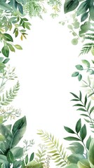 Exquisite Watercolor Floral Jungle Wreath for Elegant Designs