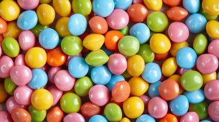 Obraz premium close-up of colorful candy background