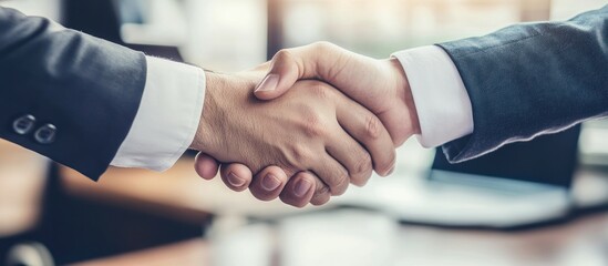 Obraz premium Business Handshake Agreement