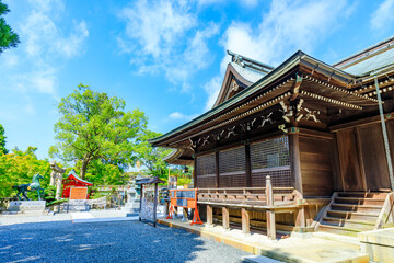 夏の琴崎八幡宮　山口県宇部市　Kotozaki Hachimangu Shrine in summer. Yamaguchi Pref,...