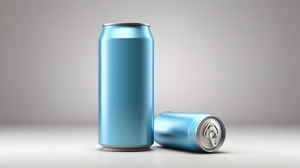 blank without content Isolating soda can against a clear backdrop