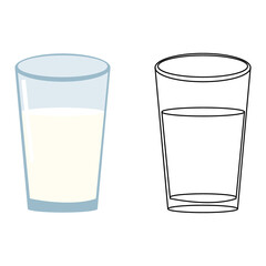 Outline and Color Clipart Coloring Page for Kids