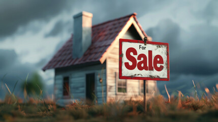 Obraz premium For Sale - Abandoned House