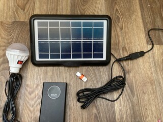 Solar battery and other accessories for mobile electrics