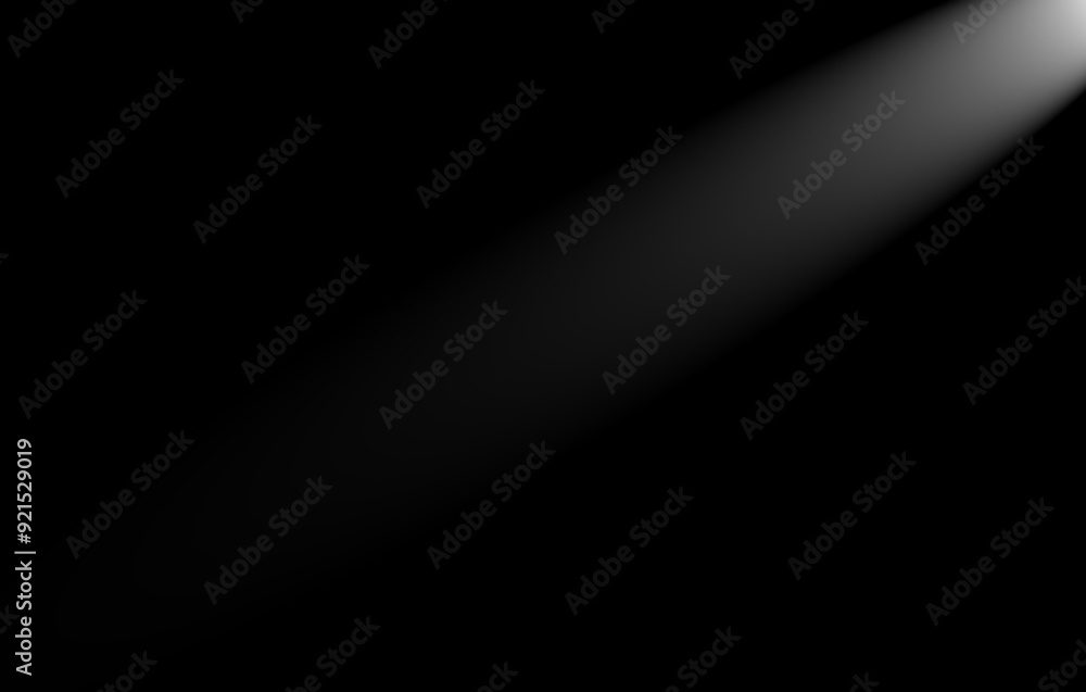 Poster abstract light background. white light beam on the upper side with a dark background. show spotlight