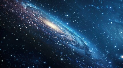 Fototapeta premium Spiral Galaxy in a Night Sky