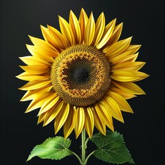 Obraz premium Flower Bouquet Rose Sunflower, Flower background, Floral design, Thank you card