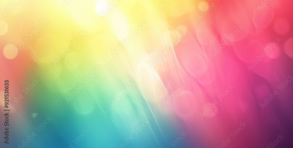 Aufkleber colorful abstract background with bokeh effect and bright lights in the center of the image