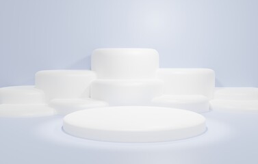 3D Render Abstract Podium Background