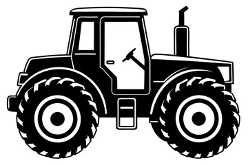 
Tractor icon, tractor vector silhouette, truck, lorry, harvester, pickup, car symbol.