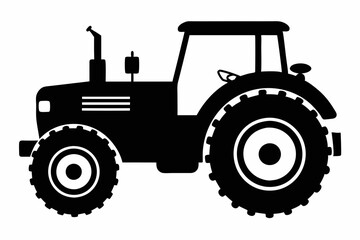 
Tractor icon, tractor vector silhouette, truck, lorry, harvester, pickup, car symbol.