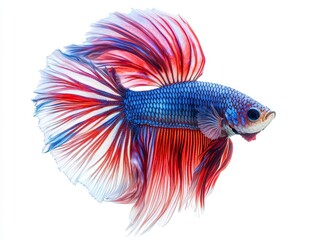 Fototapeta premium Betta Fish isolated on white background