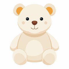 Teddy bear isolated on white, Teddy bear vector illustration, animal vector art, bear silhouette, bear vector icon, teddy bear cartoon line art, eps