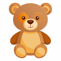 Teddy bear isolated on white, Teddy bear vector illustration, animal vector art, bear silhouette, bear vector icon, teddy bear cartoon line art, eps