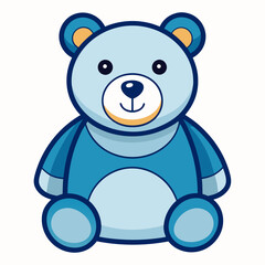 Teddy bear isolated on white, Teddy bear vector illustration, animal vector art, bear silhouette, bear vector icon, teddy bear cartoon line art, eps