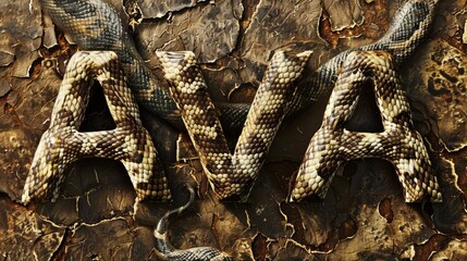 Snake Skin personalized name postcard perfect for decor.