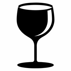 wine glass isolated on white, wine glass vector illustration, cup season wine glass vector art, tee cup silhouette,  glass vector icon, wine glass cartoon line art, eps